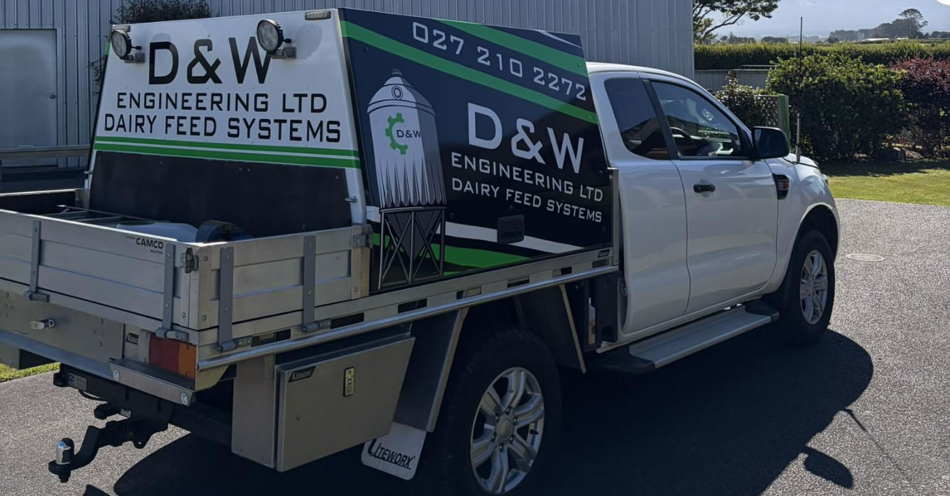 Company Van Of D&W Engineering In Stratford Taranaki NZ